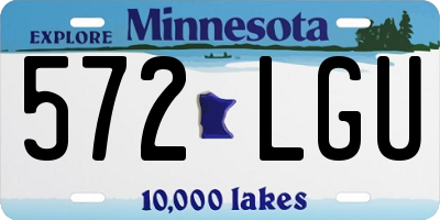 MN license plate 572LGU