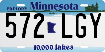 MN license plate 572LGY