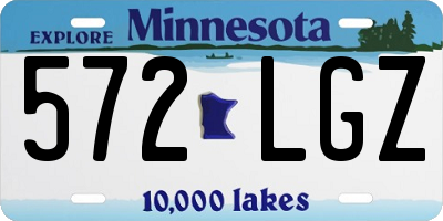 MN license plate 572LGZ