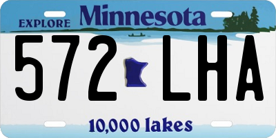 MN license plate 572LHA