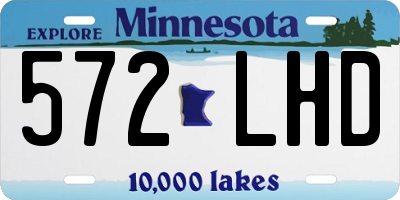 MN license plate 572LHD