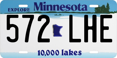 MN license plate 572LHE