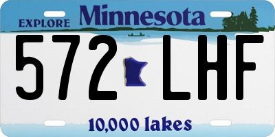 MN license plate 572LHF