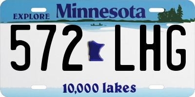 MN license plate 572LHG