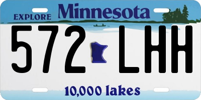 MN license plate 572LHH