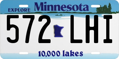 MN license plate 572LHI