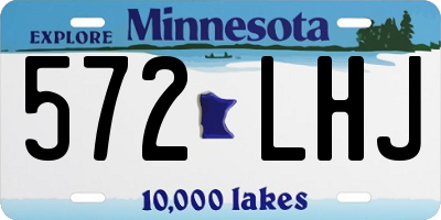 MN license plate 572LHJ