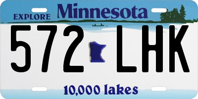 MN license plate 572LHK