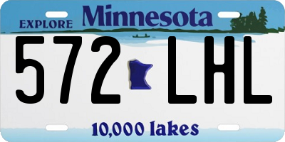 MN license plate 572LHL