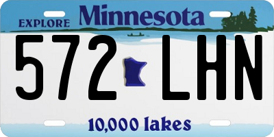 MN license plate 572LHN