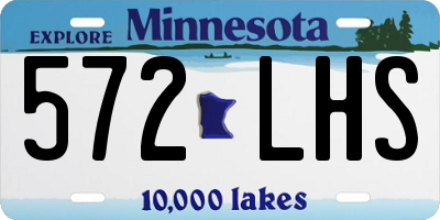 MN license plate 572LHS