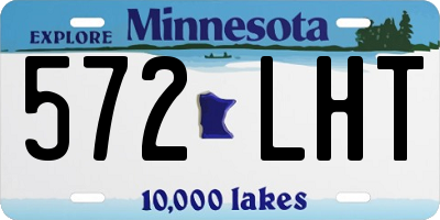 MN license plate 572LHT