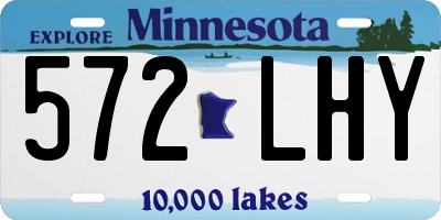 MN license plate 572LHY