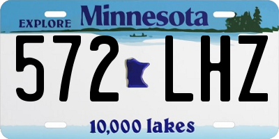 MN license plate 572LHZ