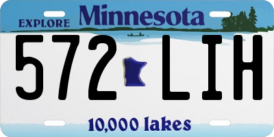 MN license plate 572LIH