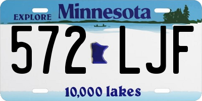 MN license plate 572LJF