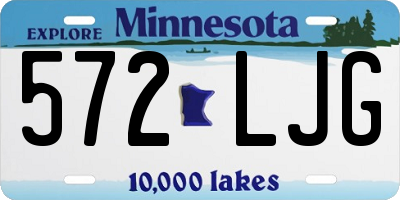 MN license plate 572LJG