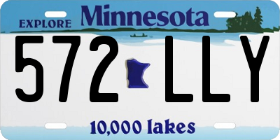 MN license plate 572LLY