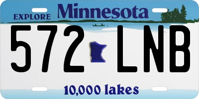 MN license plate 572LNB