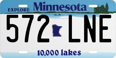 MN license plate 572LNE