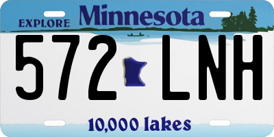 MN license plate 572LNH