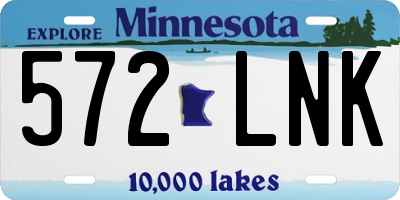 MN license plate 572LNK