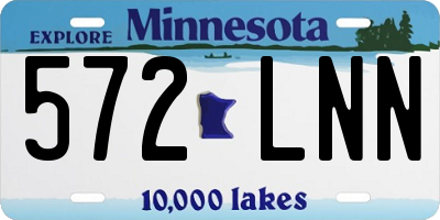 MN license plate 572LNN