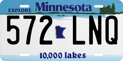 MN license plate 572LNQ