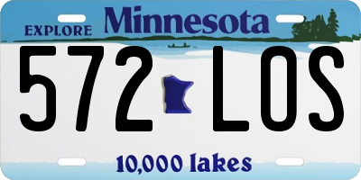 MN license plate 572LOS