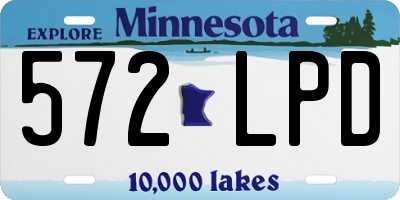 MN license plate 572LPD