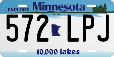 MN license plate 572LPJ