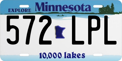 MN license plate 572LPL
