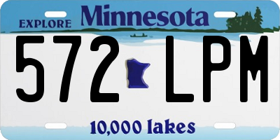 MN license plate 572LPM