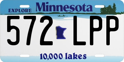 MN license plate 572LPP