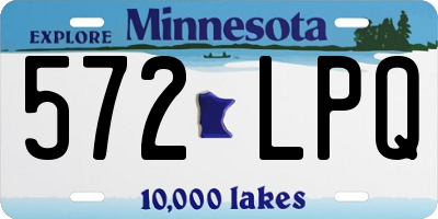 MN license plate 572LPQ