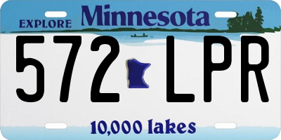 MN license plate 572LPR