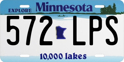 MN license plate 572LPS