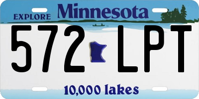 MN license plate 572LPT