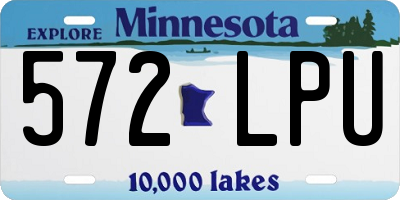 MN license plate 572LPU