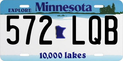 MN license plate 572LQB