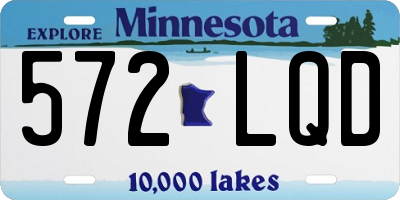 MN license plate 572LQD