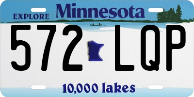 MN license plate 572LQP