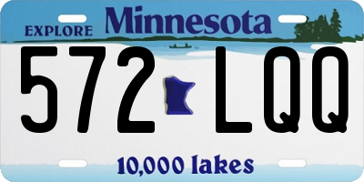 MN license plate 572LQQ