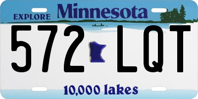 MN license plate 572LQT
