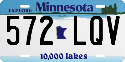MN license plate 572LQV