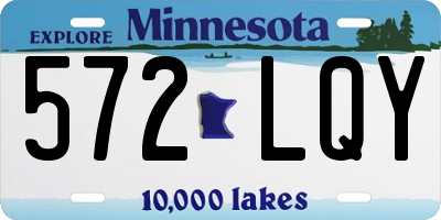MN license plate 572LQY