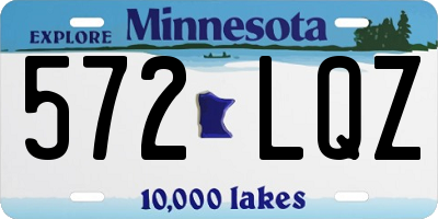MN license plate 572LQZ