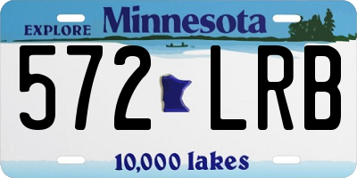 MN license plate 572LRB