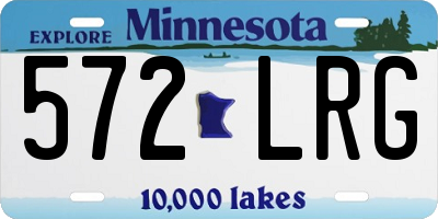 MN license plate 572LRG