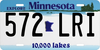 MN license plate 572LRI